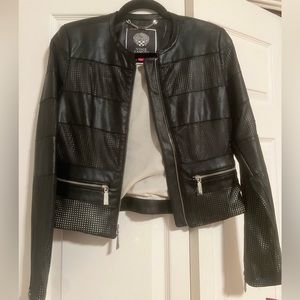 Vince Camuto Black Leather Jacket